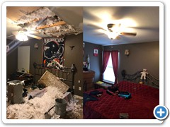 Ceiling Collapse - Before and After